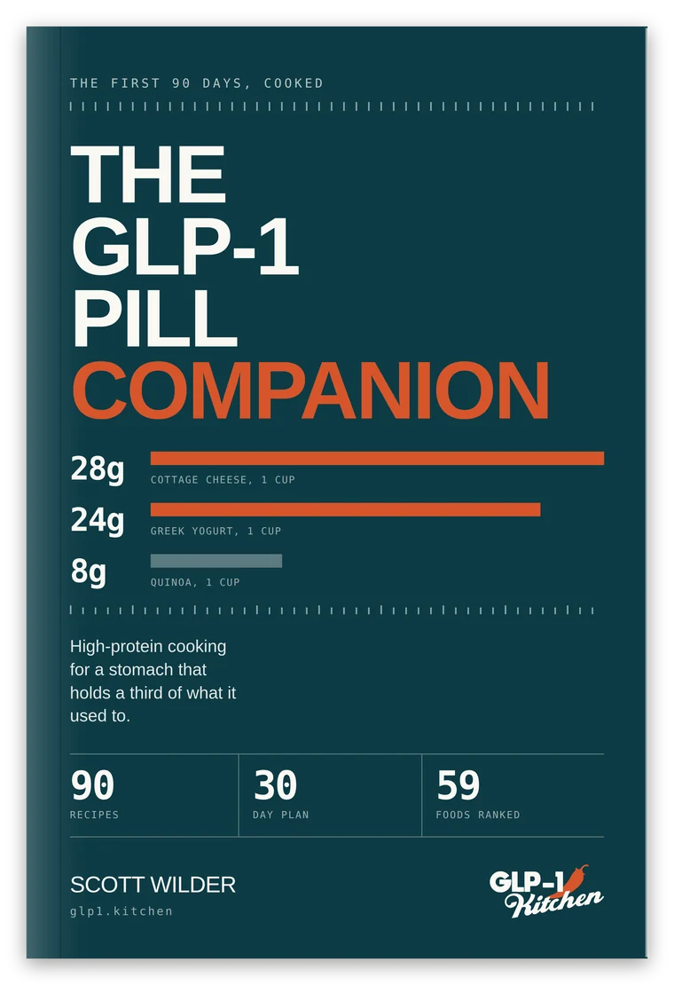 The GLP-1 Pill Companion, paperback cover.